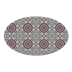 Oriental Pattern Oval Magnet by ValentinaDesign