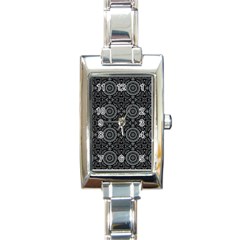 Oriental Pattern Rectangle Italian Charm Watch