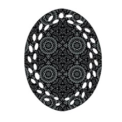 Oriental Pattern Oval Filigree Ornament (two Sides) by ValentinaDesign