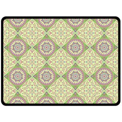 Oriental Pattern Double Sided Fleece Blanket (large)  by ValentinaDesign