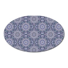 Oriental Pattern Oval Magnet by ValentinaDesign