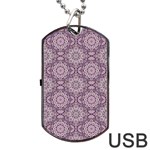 Oriental pattern Dog Tag USB Flash (One Side) Front