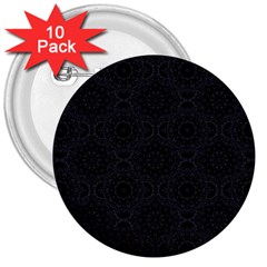 Oriental pattern 3  Buttons (10 pack) 