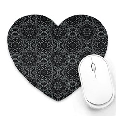 Oriental Pattern Heart Mousepads by ValentinaDesign