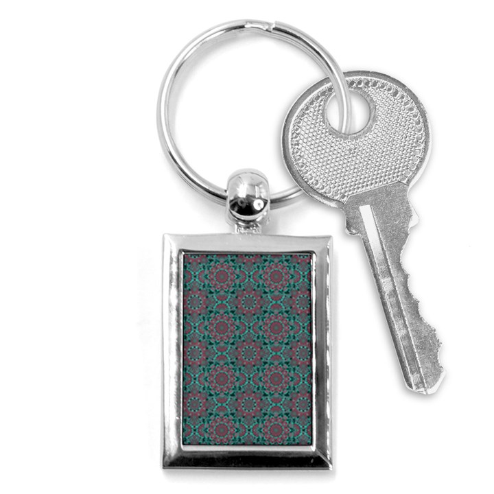 Oriental pattern Key Chains (Rectangle) 