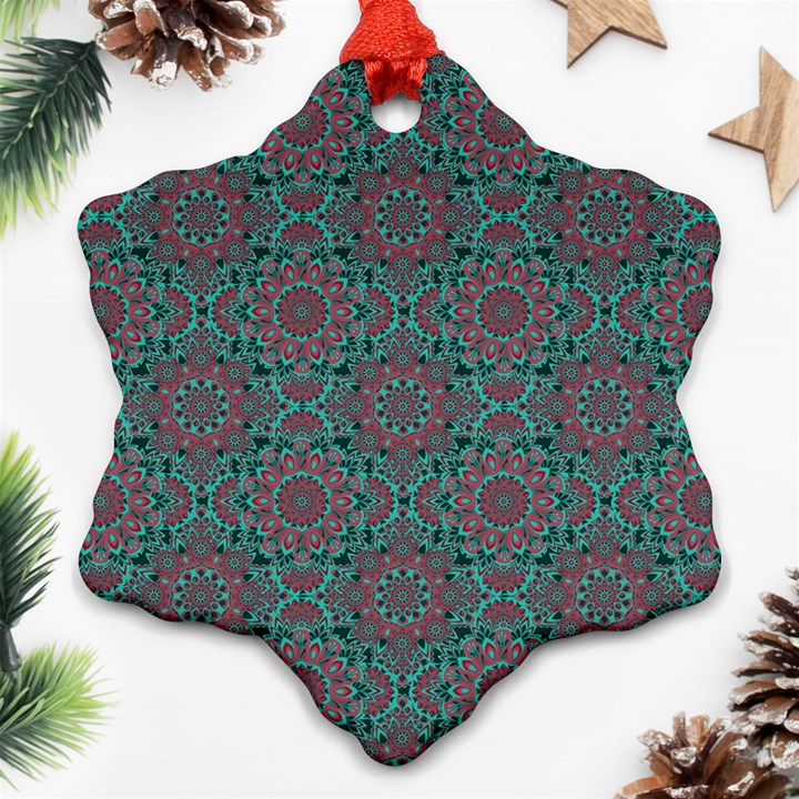 Oriental pattern Snowflake Ornament (Two Sides)