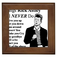 Rick Astley Framed Tiles