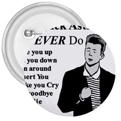 Rick Astley 3  Buttons by Powwow