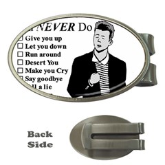 Rick Astley Money Clips (oval)  by Powwow