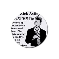 Rick Astley Rubber Coaster (round) 