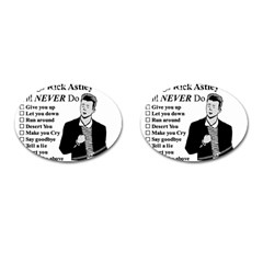 Rick Astley Cufflinks (oval) by Powwow