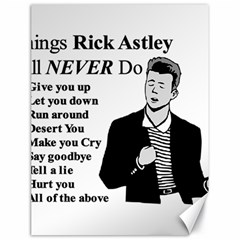 Rick Astley Canvas 18  X 24  