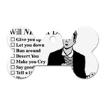 Rick Astley Dog Tag Bone (Two Sides) Front