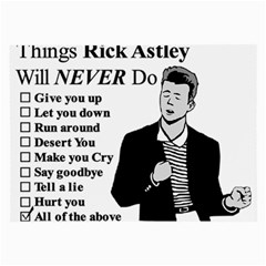 Rick Astley Large Glasses Cloth (2-side) by Powwow