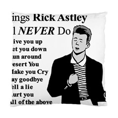 Rick Astley Standard Cushion Case (one Side) by Powwow