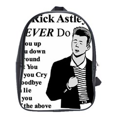 Rick Astley School Bag (large) by Powwow