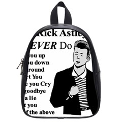 Rick Astley School Bag (small) by Powwow