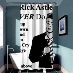 Rick Astley Shower Curtain 36  X 72  (stall)  by Powwow