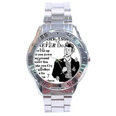 Rick Astley Stainless Steel Analogue Watch by Powwow