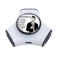 Rick Astley 3-port Usb Hub by Powwow