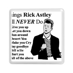 Rick Astley Memory Card Reader (square)  by Powwow