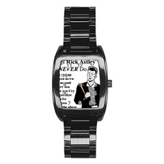 Rick Astley Stainless Steel Barrel Watch by Powwow