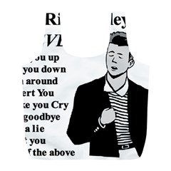 Rick Astley Full Print Recycle Bags (l)  by Powwow