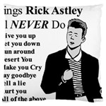 Rick Astley Large Flano Cushion Case (Two Sides) Back