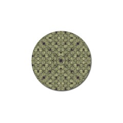 Stylized Modern Floral Design Golf Ball Marker by dflcprints