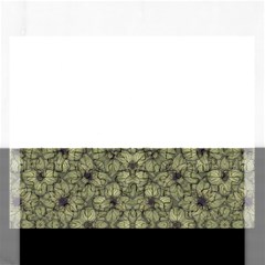 Stylized Modern Floral Design Rectangular Jigsaw Puzzl by dflcprints