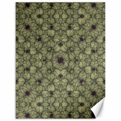 Stylized Modern Floral Design Canvas 12  X 16   by dflcprints