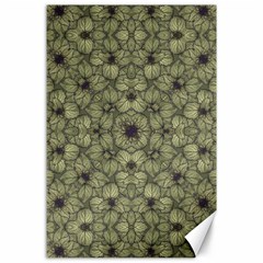 Stylized Modern Floral Design Canvas 24  X 36  by dflcprints