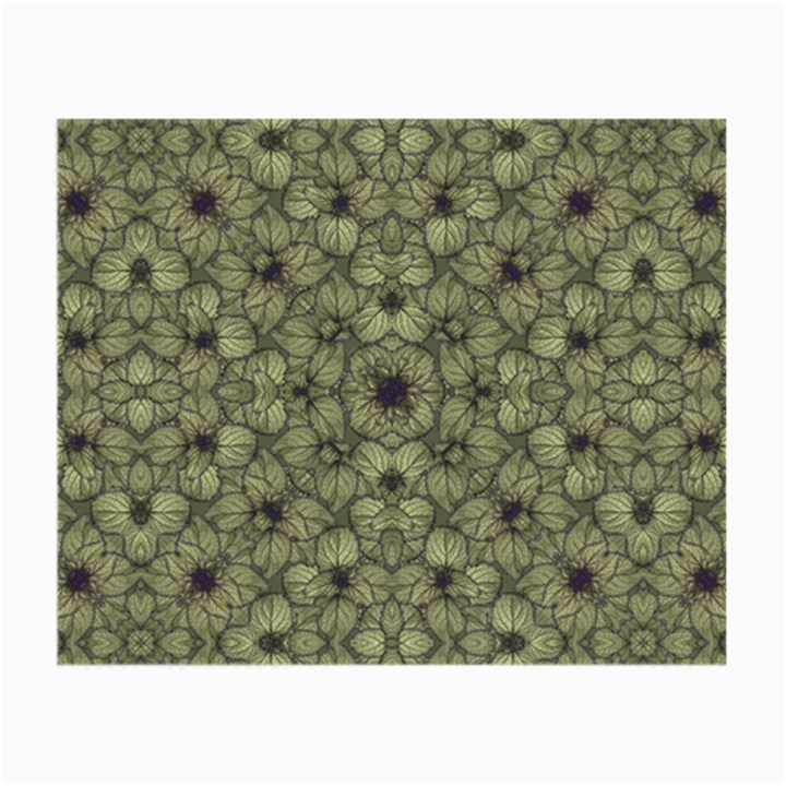 Stylized Modern Floral Design Small Glasses Cloth (2-Side)