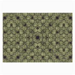 Stylized Modern Floral Design Large Glasses Cloth by dflcprints