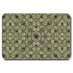 Stylized Modern Floral Design Large Doormat  by dflcprints