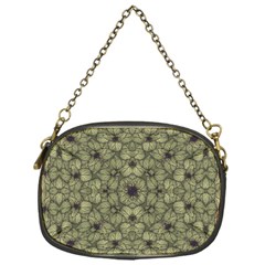 Stylized Modern Floral Design Chain Purses (one Side)  by dflcprints