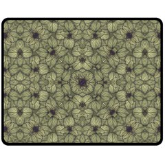 Stylized Modern Floral Design Fleece Blanket (medium)  by dflcprints