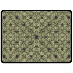 Stylized Modern Floral Design Double Sided Fleece Blanket (large)  by dflcprints