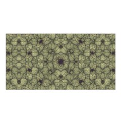 Stylized Modern Floral Design Satin Shawl by dflcprints