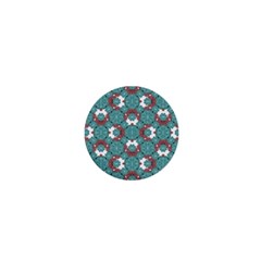 Colorful Geometric Graphic Floral Pattern 1  Mini Magnets by dflcprints