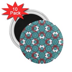 Colorful Geometric Graphic Floral Pattern 2 25  Magnets (10 Pack)  by dflcprints