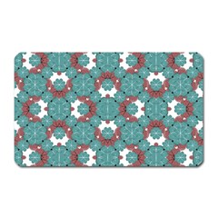 Colorful Geometric Graphic Floral Pattern Magnet (rectangular) by dflcprints