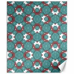 Colorful Geometric Graphic Floral Pattern Canvas 8  X 10  by dflcprints