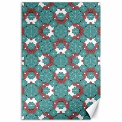 Colorful Geometric Graphic Floral Pattern Canvas 24  X 36  by dflcprints