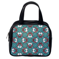 Colorful Geometric Graphic Floral Pattern Classic Handbags (one Side) by dflcprints