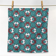 Colorful Geometric Graphic Floral Pattern Face Towel by dflcprints