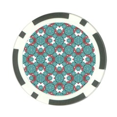 Colorful Geometric Graphic Floral Pattern Poker Chip Card Guard (10 Pack) by dflcprints