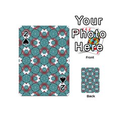 Colorful Geometric Graphic Floral Pattern Playing Cards 54 (mini)  by dflcprints