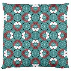 Colorful Geometric Graphic Floral Pattern Large Cushion Case (one Side) by dflcprints