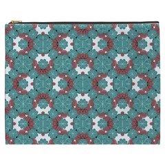 Colorful Geometric Graphic Floral Pattern Cosmetic Bag (xxxl)  by dflcprints